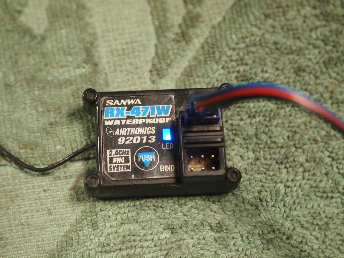 サンワ RX-471W (防水・防塵仕様 )　2,4G 受信機 レシーバー　SANWA 三和電子 中古品_画像1