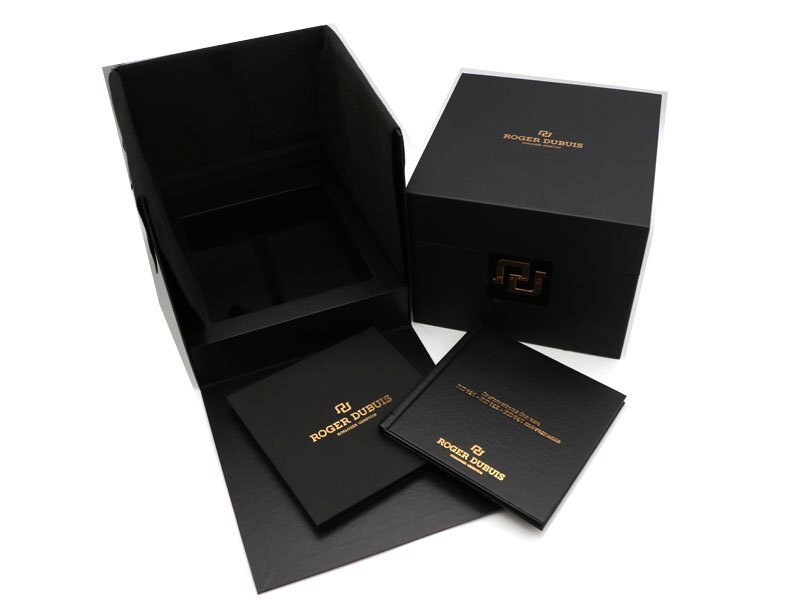 BOX 【 ロジェ・デュブイ ROGER DUBUIS 】 エクスカリバー 腕時計用 ケース 取扱説明書 保証書 3点セット 箱 新着 0118-0B_画像5