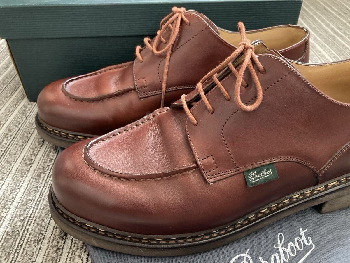 Франция производства Paraboot CHAMBORD TEX автомобиль n панель MARRON marron LIS кожа обувь кожа обувь 8.5 William mi лягушка нравится .  Франция производства Paraboot CHAMBORD TEX автомобиль n панель MARRON marron LIS кожа обувь кожа обувь 8.5 William mi лягушка нравится .