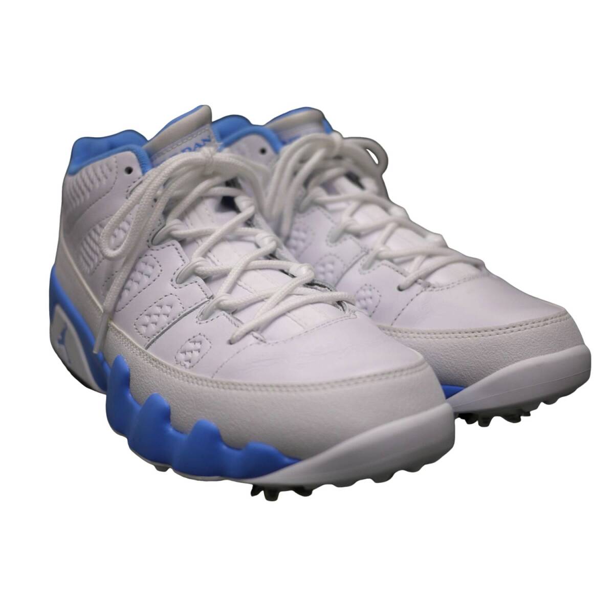 US正規 新品未使用 ナイキ エアジョーダン 9 ロー ゴルフ ホワイト/ユニバーシティブルー (US10/28cm) NIKE AIR JORDAN 9 G /25ns500-10_画像2