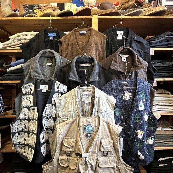 1点物◆TOWNCRAFTビンテージ90sケーブル編みニットベスト中古ジレ古着メンズXLレディースOKアメカジ90sストリートスポーツジャケット362172_画像4