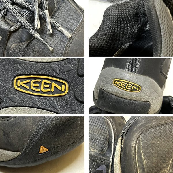 1点物◆キーンKEENトレッキングシューズ黒スニーカー古着メンズ27?レディースOKアメカジ90sストリートスポーツUSアウトドアブランド362221_画像3