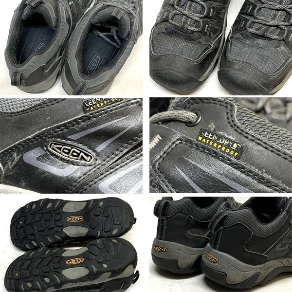 1点物◆キーンKEENトレッキングシューズ黒スニーカー古着メンズ27?レディースOKアメカジ90sストリートスポーツUSアウトドアブランド362221_画像2