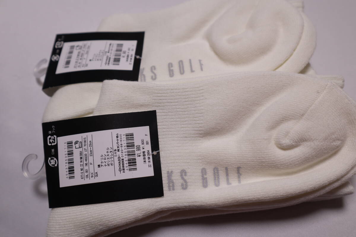 ★定価3,980円（2足分）★未使用品★ ダックス　DAKS GOLF ★ ソックス ★size23-25_画像3