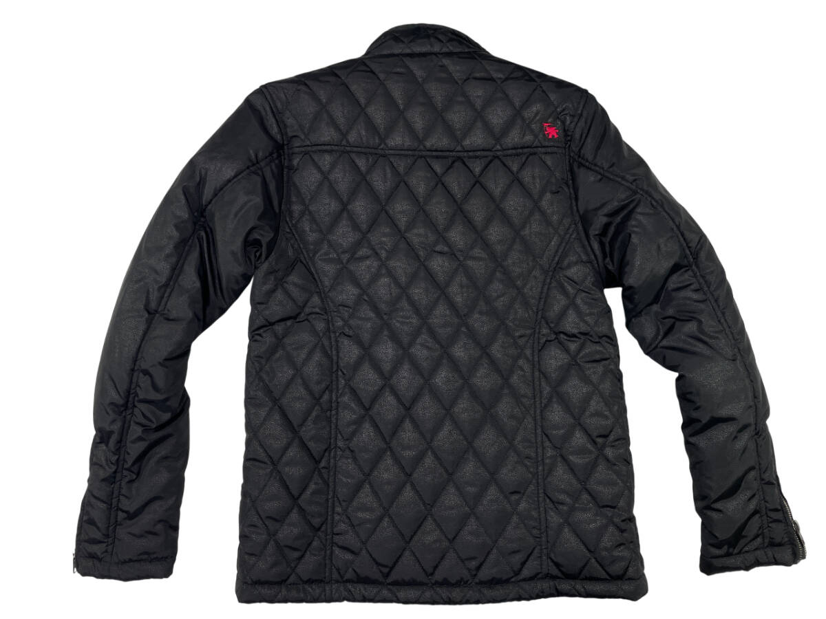 GOTCHA Gotcha стеганная куртка (M размер ) Logo вышивка черный мужской морщина кожа образец