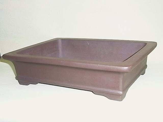 ｛華彩｝　常滑松泉焼山秋　外縁下紐長方鉢！≒36cm　釘彫り落款_画像10