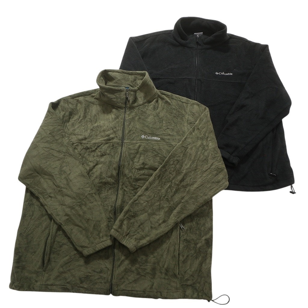 古着卸 まとめ売り コロンビア フリース 6枚セット (メンズ 2XL /3XL /4XL ) デッドストック フルジップ ドローコード NC2553 1円スタート_画像5