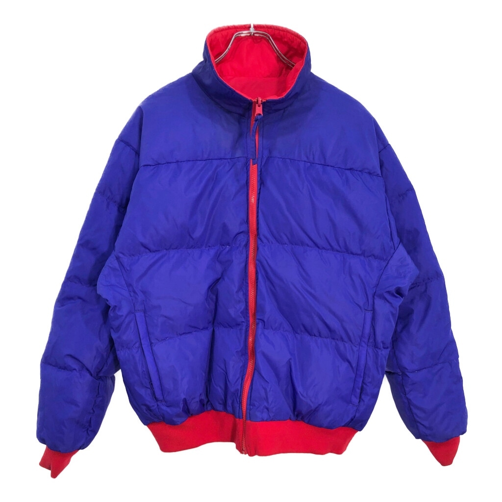 90年代 Columbia コロンビア リバーシブル ダウンジャケット アウトドア レッド(メンズ L)中古 古着 U6770_画像3