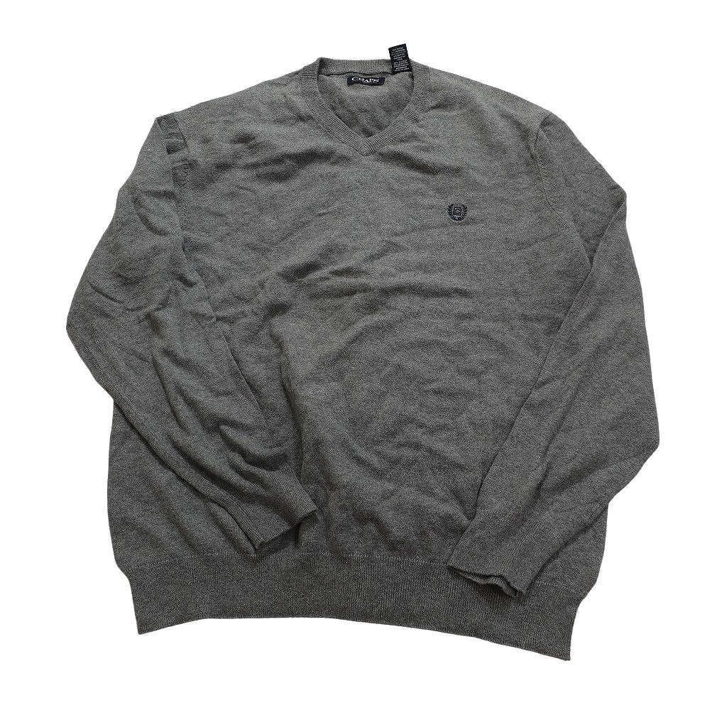 古着卸 まとめ売り チャップス CHAPS セーター 6枚セット (メンズ M /L ) ハーフボタン エルボーパッチ ハーフジップ NC2899 1円スタート_画像4