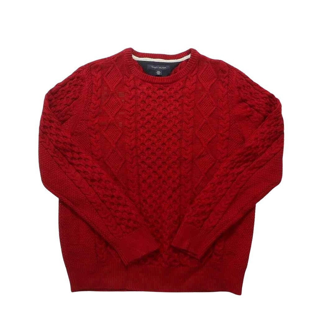 古着卸 まとめ売り トミーヒルフィガー セーター 6枚セット (メンズ L ) Vネック カーディガン フルジップ NC3168 1円スタート_画像4