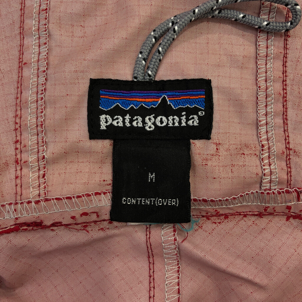90年代 patagonia パタゴニア ニューマティックプルオーバージャケット アウトドア バイカラー レッド(メンズ M)中古 古着 V1448_画像3