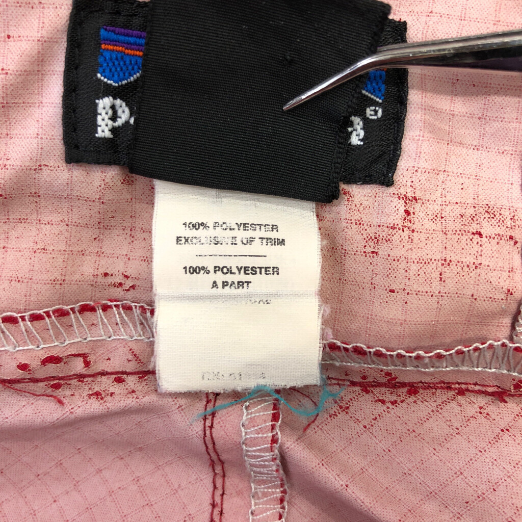 90年代 patagonia パタゴニア ニューマティックプルオーバージャケット アウトドア バイカラー レッド(メンズ M)中古 古着 V1448_画像4