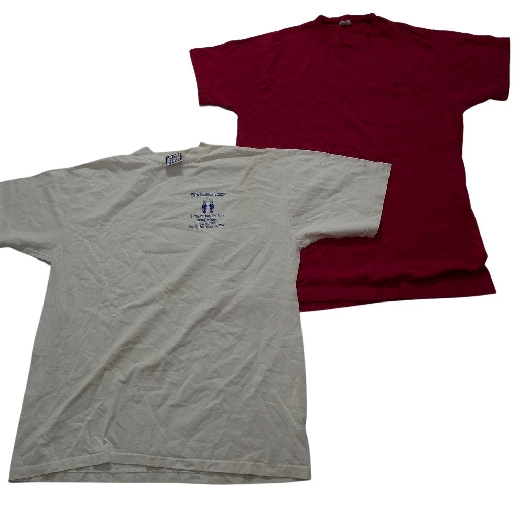 古着卸 まとめ売り 〜90s　シングルステッチ オールド 半袖Tシャツ 10枚セット (メンズ XL ) ＭLB ブレーブス NC3726 1円スタート_画像2