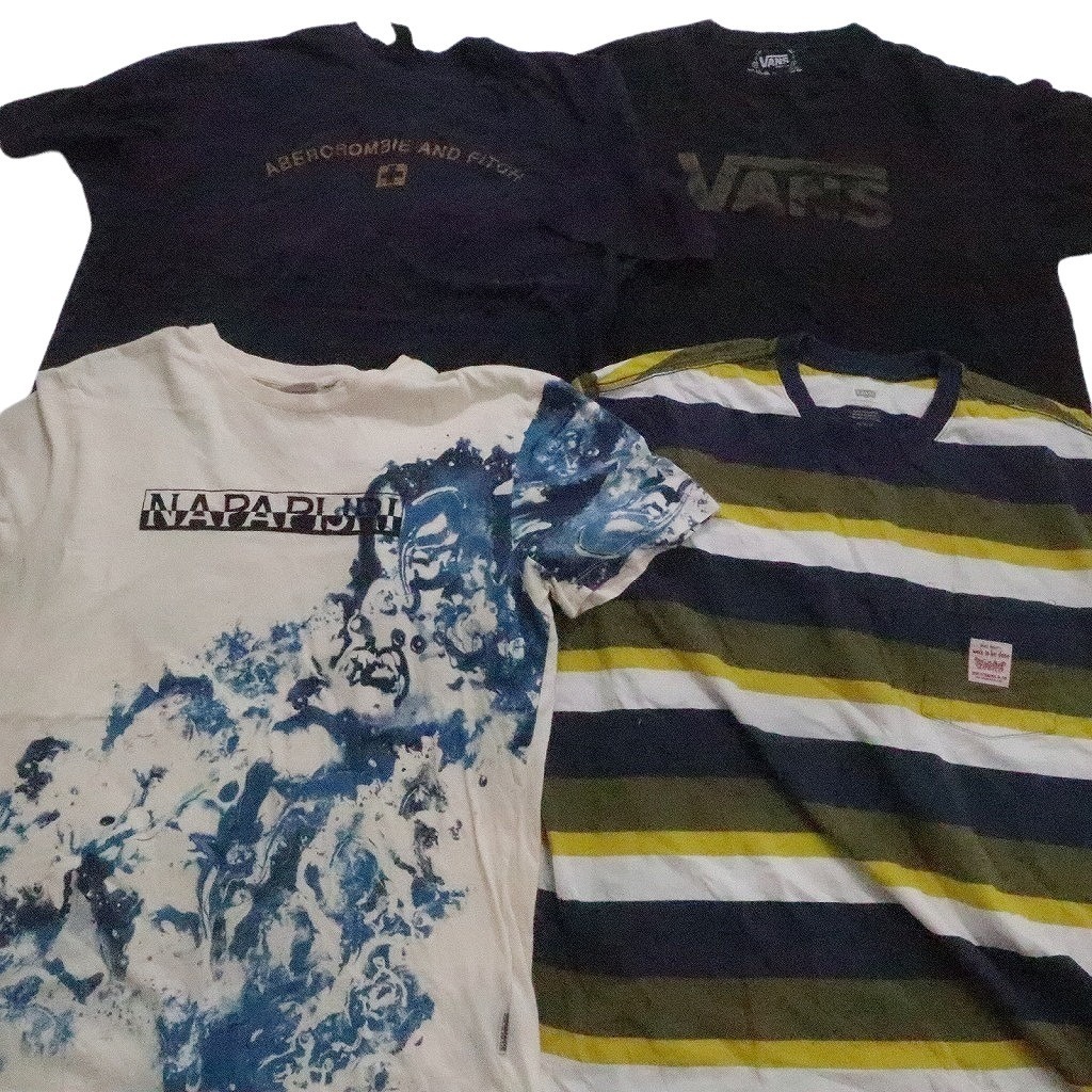 古着卸 まとめ売り ブランドMIX 半袖Tシャツ 16枚セット (メンズ XL ) トミー フラッグタグ リーバイス ラコステ NC3886 1円スタート_画像5