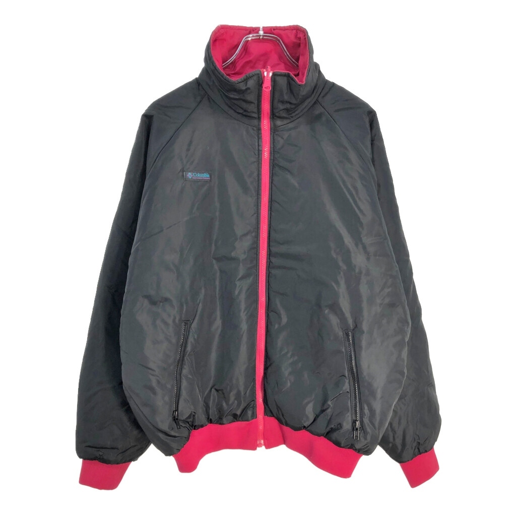 90年代 Columbia コロンビア リバーシブル ナイロンジャケット アウトドア ピンク(メンズ L)中古 古着 V5405_画像3
