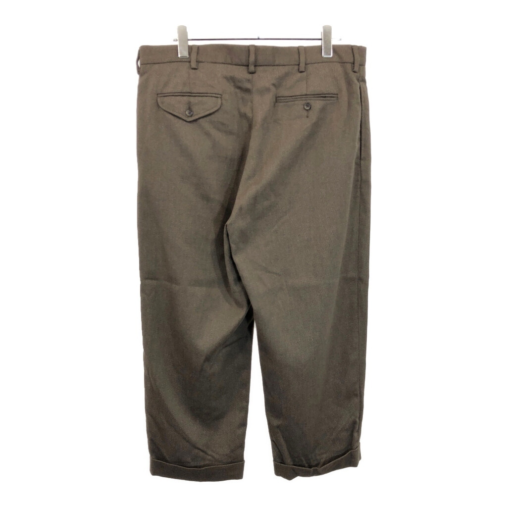 Polo by Ralph Lauren ポロ ラルフローレン 2タック スラックスパンツ ブラウン(メンズ W38 L30)中古 古着 V5844_画像2