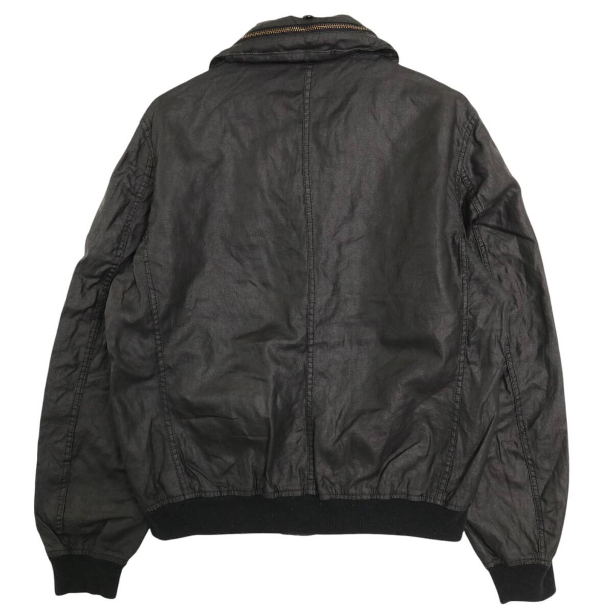 Barbour バブアー HOWARTH コーティングリネン ジャケット ブラック (メンズ L) 中古 古着 A4013_画像2