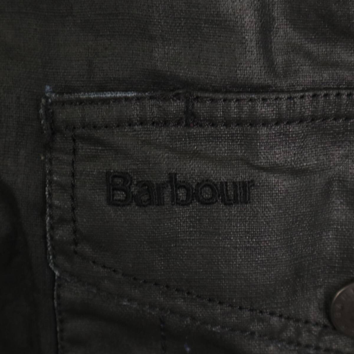 Barbour バブアー HOWARTH コーティングリネン ジャケット ブラック (メンズ L) 中古 古着 A4013_画像4