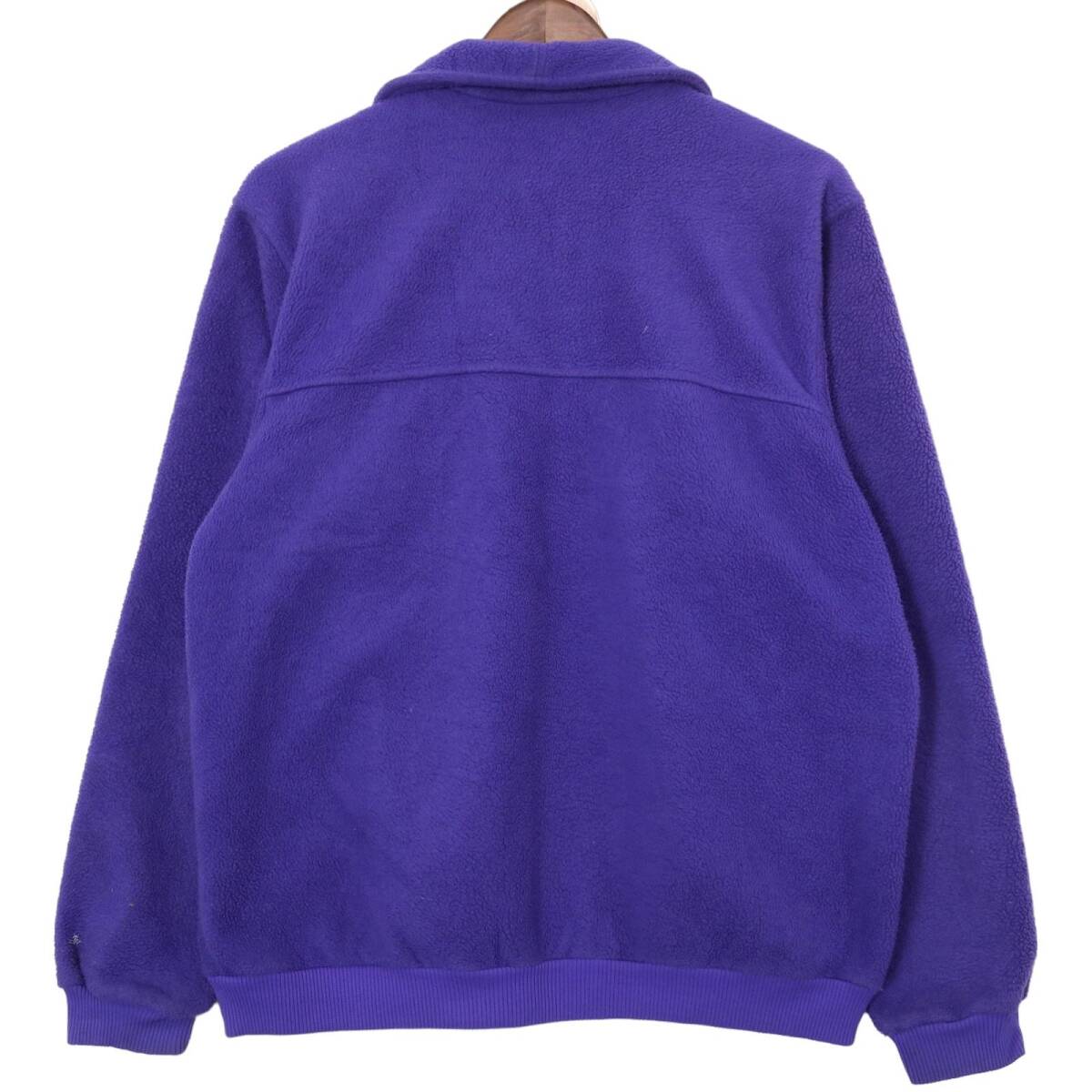 80年代 patagonia パタゴニア フルジップ フリースジャケット 三角タグ アウトドア パープル (メンズ M) 中古 古著 A0849
