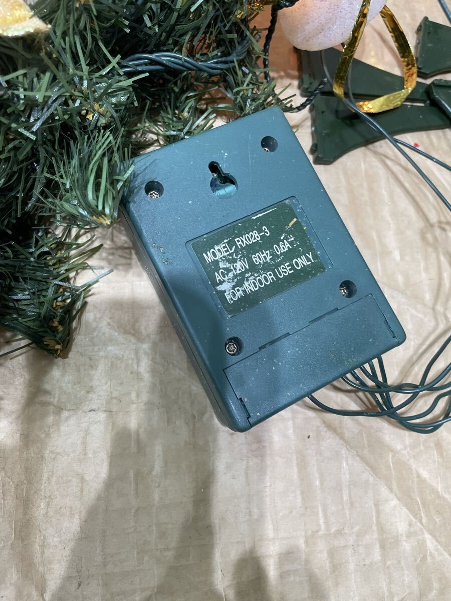 10.16.21 クリスマス オーナメント　音楽と光のなるオーナメント　No.1 140 RX028-3 当時物　動作確認済み_画像8