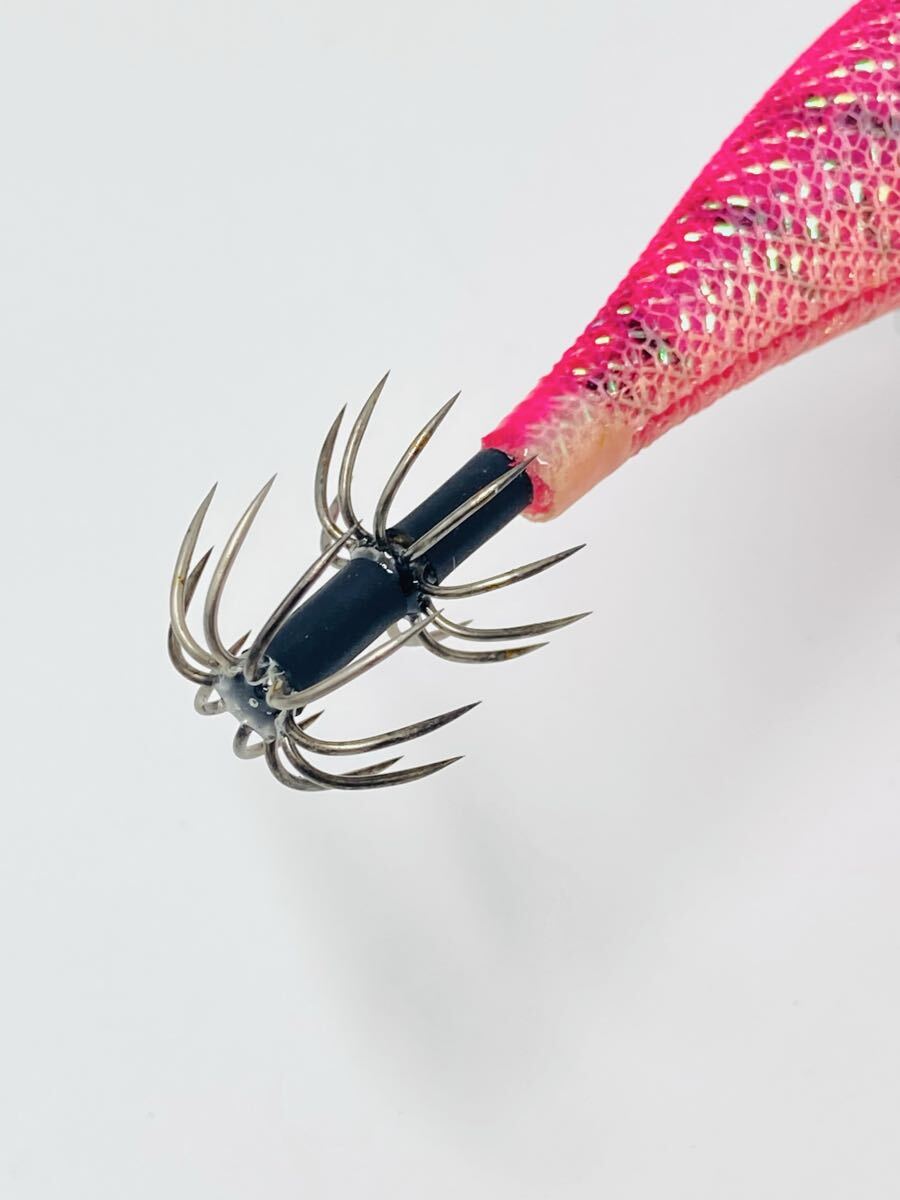 【極美品】スクイッドマニア SQUID MANIA ワイルドチェイス B-TR 3.5号 30g 爆乗りピンク WILDCHASE 餌木 ティップラン エギング_画像6