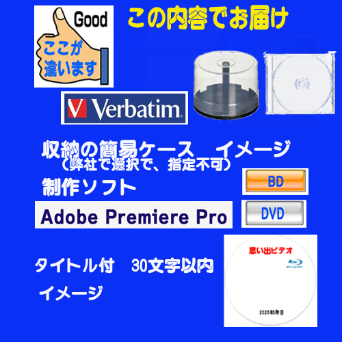 思い出ビデオ　BD-1N ☆ビデオ素材10本を　まるごと（未編集）ダビングでDVDデイスク10本に保存　 BD8-004