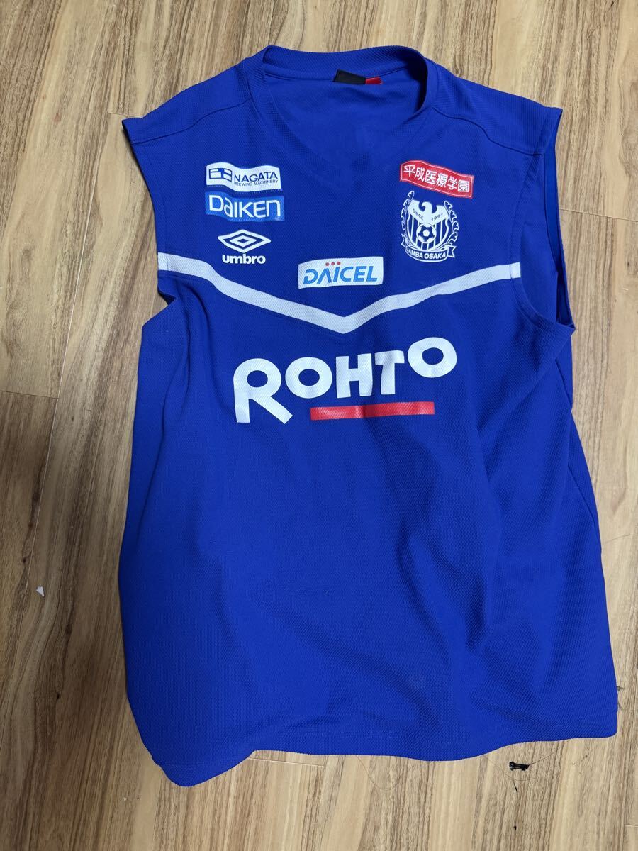 レア ガンバ大阪選手 支給品 ノースリーブシャツ 練習着　O-XO_画像1