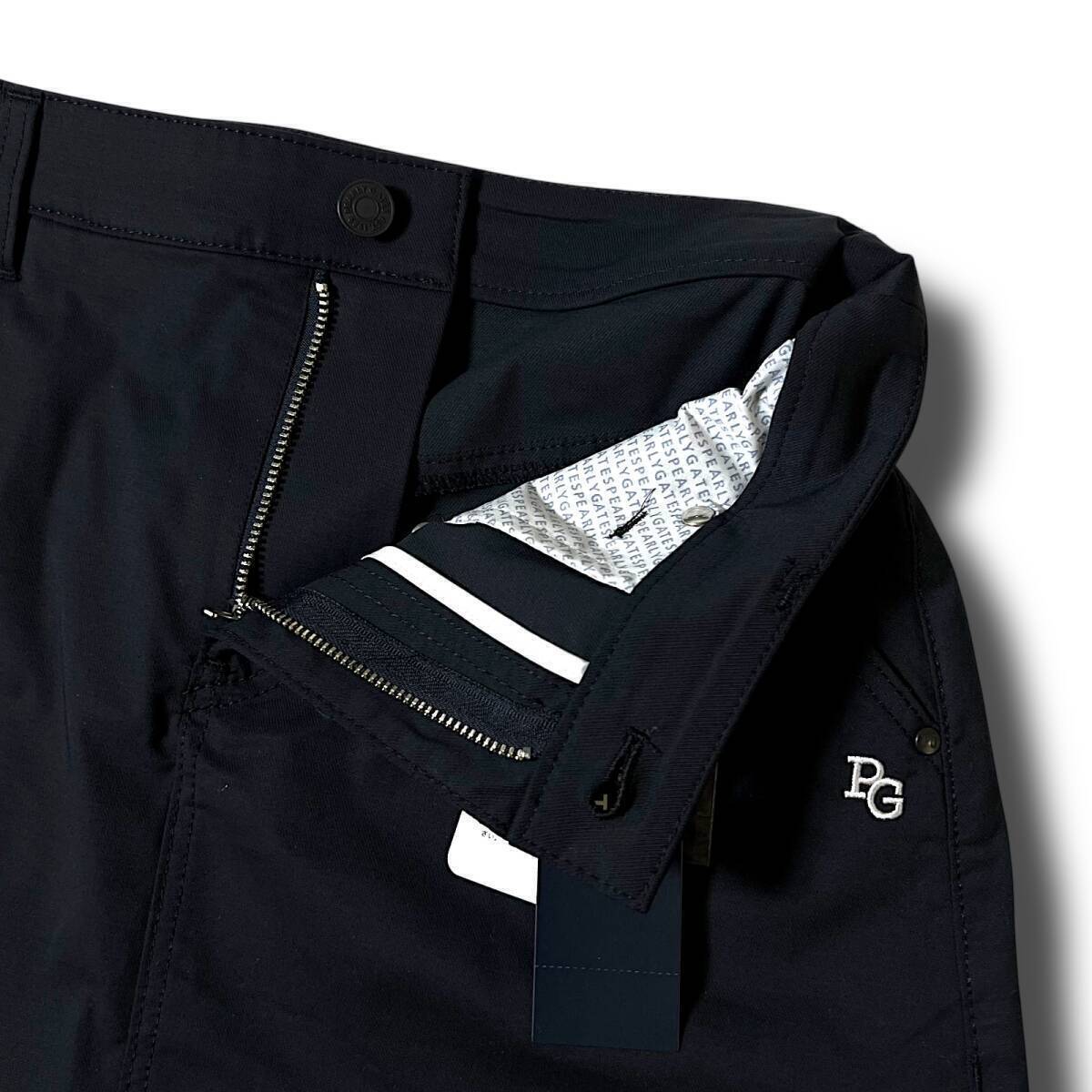 * новый товар PEARLY GATES Pearly Gates .2.2 десять тысяч сделано в Японии хлопок . Logo вышивка высокий стрейч простой дизайн мини-юбка 0 S весна лето C457