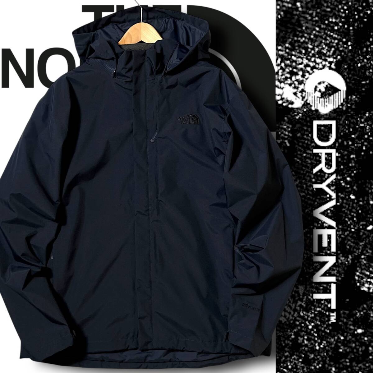 新品 THE NORTH FACE ノースフェイス 防水素材DRYVENT 撥水防水防風透湿 フード取り外し可 ジャケット マウンテンパーカー XL B8462_画像1