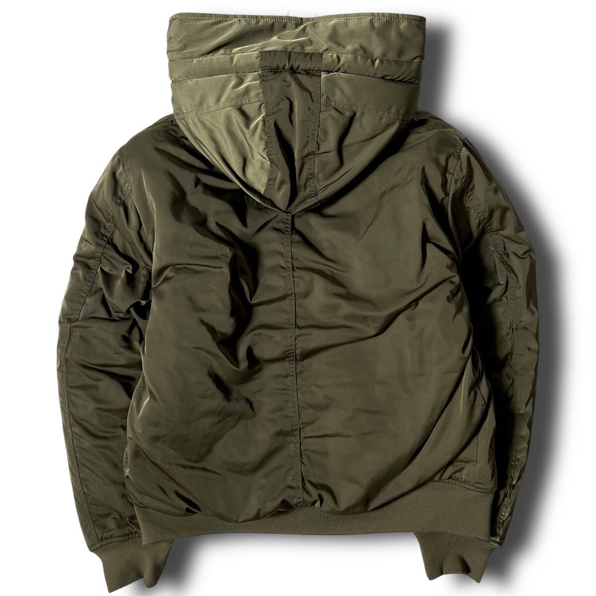 新品 AVIREX アヴィレックス 撥水防寒保温 高耐久ポリタフタ 中綿入りエコダウン フライトジャケット ブルゾン 2XL 秋冬 ミリタリー◆B8515_画像2