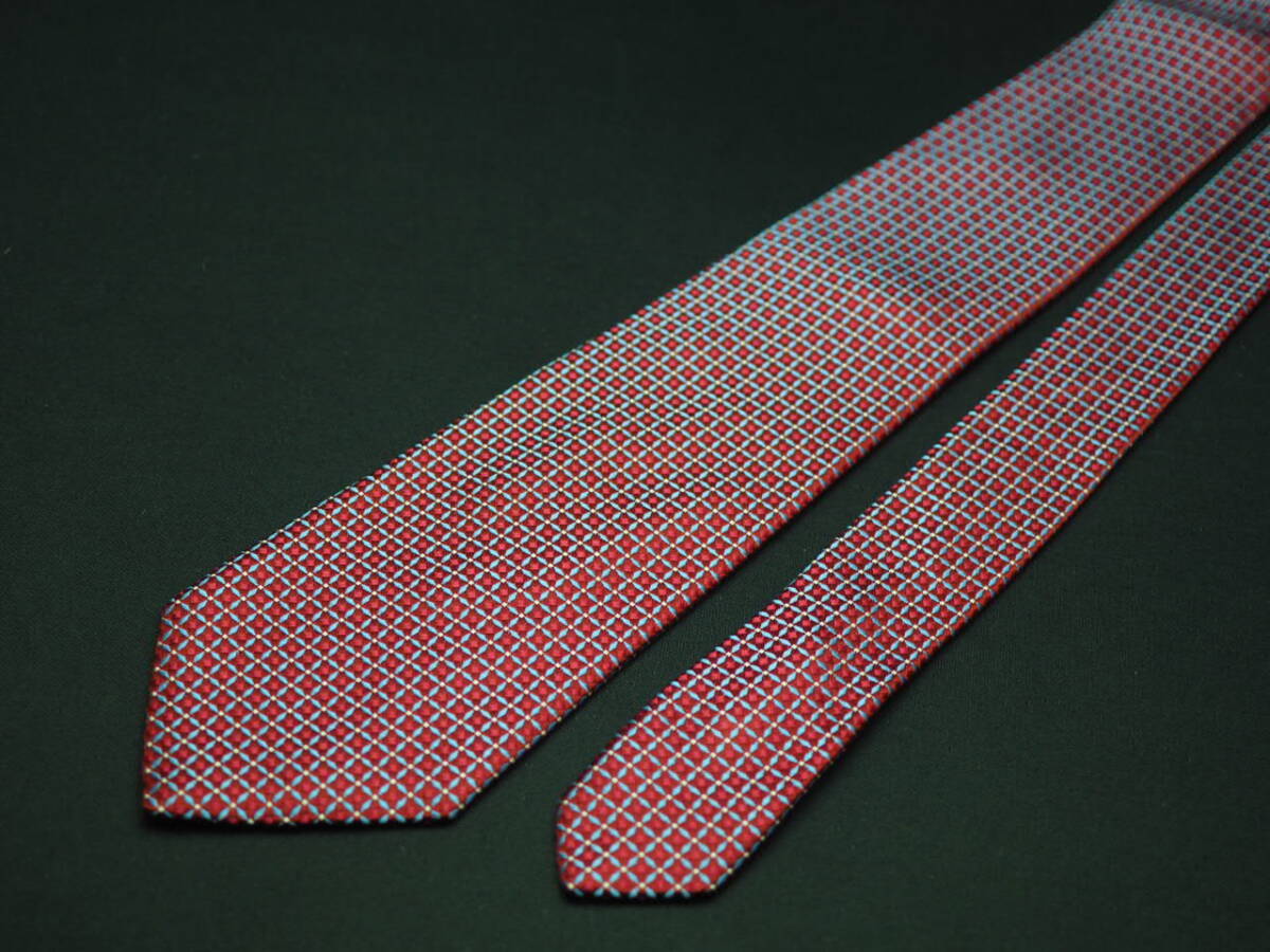 美品【HUGO BOSS ヒューゴ ボス】 F2669 赤ワイン系 SILK ブランド ネクタイ 古着 良品 転売 仕入_画像3