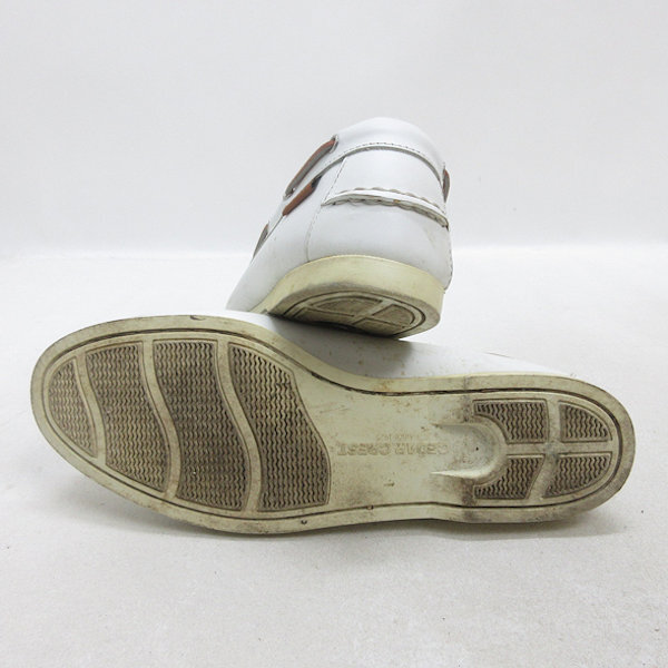 Q■【 26cm 】セダークレスト/CEDAR CREST CC-1073モカシンシューズ■白/MENS/68【中古】_画像4