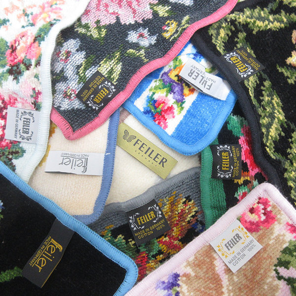 H■フェイラー/FEILER シェニール織 ハンカチ ハンドタオル 10枚セット■Z1 【中古】_画像2