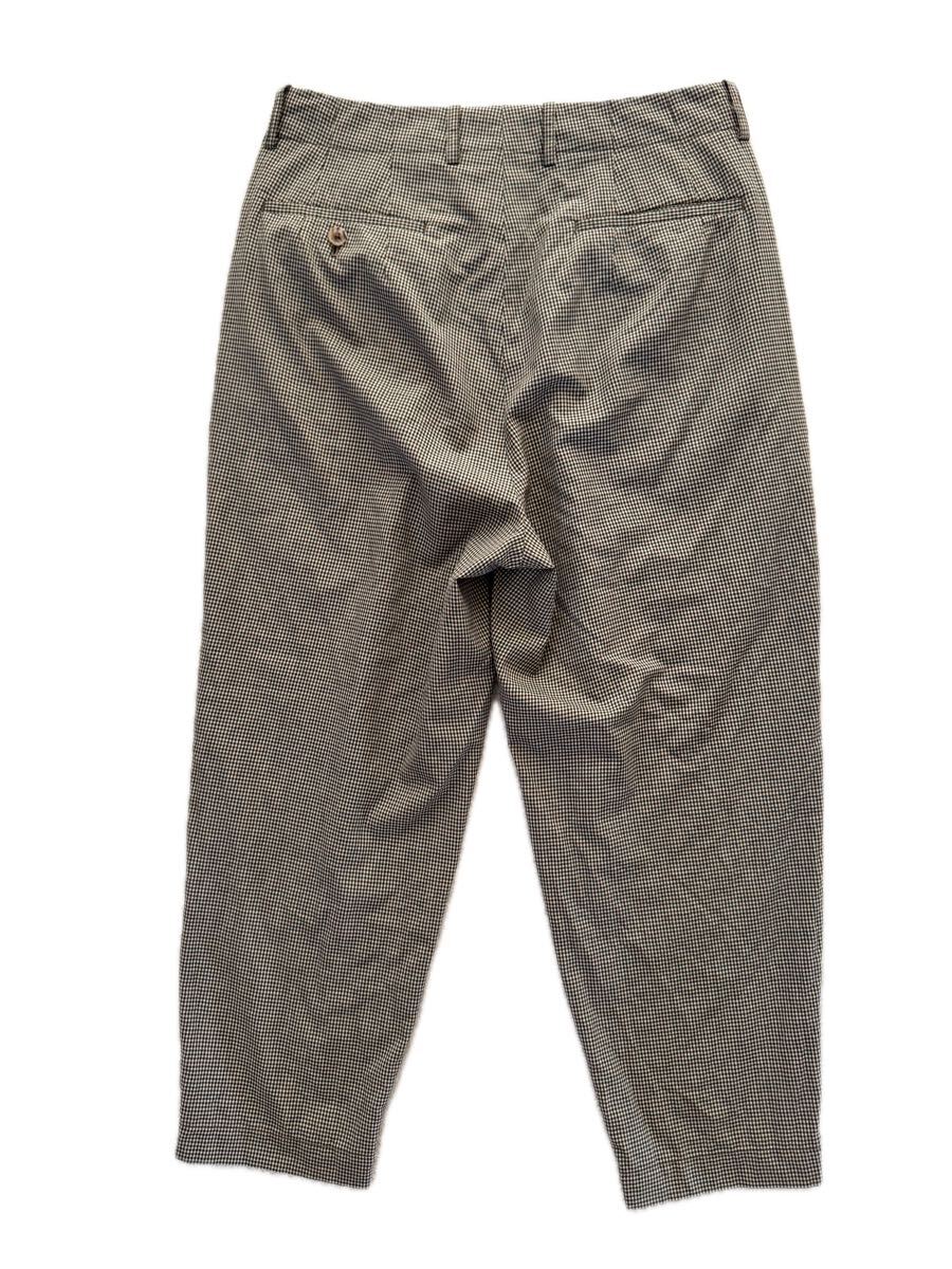 SCYE size38 日本製ウールスラックス ウールパンツ ベージュ 格子 チェック サイ 20周年_画像3