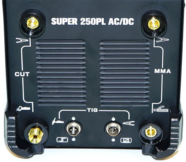 【スーパースペック】交流/直流 インバーター TIG溶接機+プラズマカッター SUPER250PL AC/DC！パルス溶接 単相100V/200V 鉄 ステン アルミa