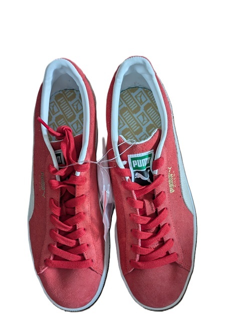 27cm プーマ スウェード クラシック 21 赤/白 374915-02 PUMA SUEDE CLASSIC XXI 訳アリ_画像6