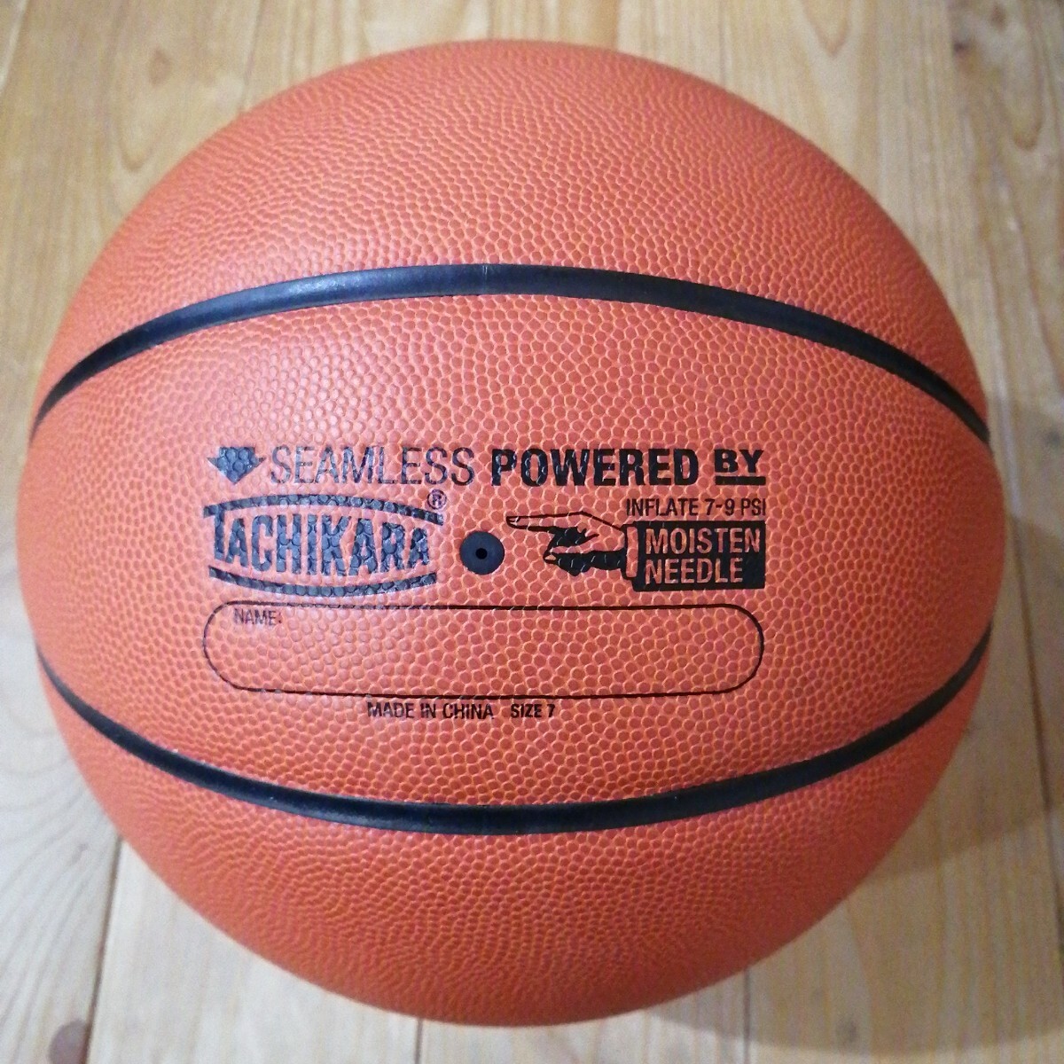 未使用に近い バスケットボール 7号 合成皮革「TACHIKARA タチカラ HARDWOOD CLASSIC」molten MIKASA SPALDING バスケットボール_画像3