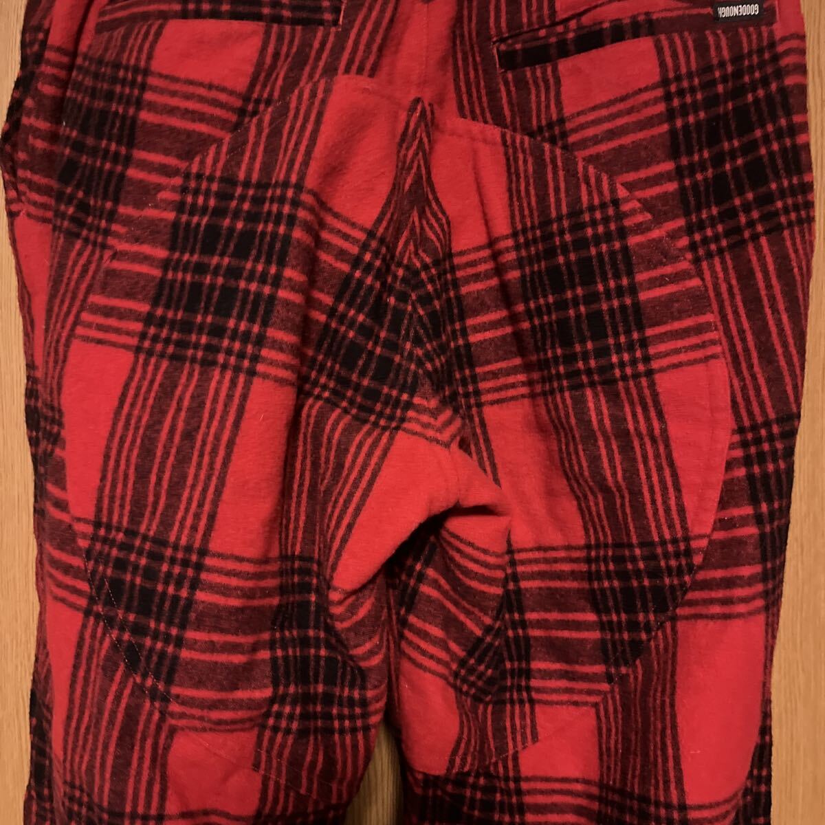GOODENOUGH グッドイナフ ウールチェックパンツ M 藤原ヒロシ 初期 アーカイブ 90s_画像3