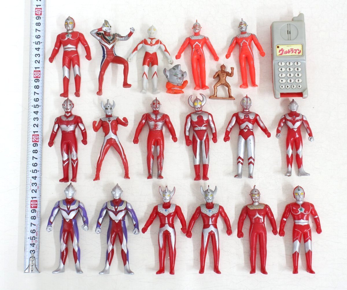 【1円スタート】lc92■ウルトラマン◆ゴジラ◆ソフビ人形・フィギュア等◆約3kg分まとめて◆ベタツキあり◆当時物◆ウルトラマンティガ/パ_画像5