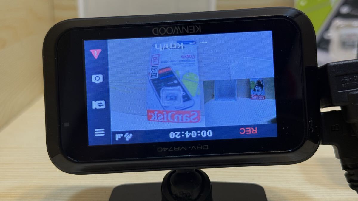 ケンウッド▲ KENWOOD【DRV-MR740】 ドライブレコーダー 前後2カメラ　中古品　【NO:CO37】_画像4