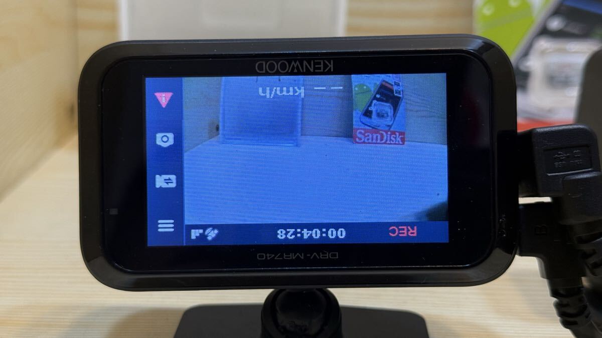 ケンウッド▲ KENWOOD【DRV-MR740】 ドライブレコーダー 前後2カメラ　中古品　【NO:CO37】_画像5