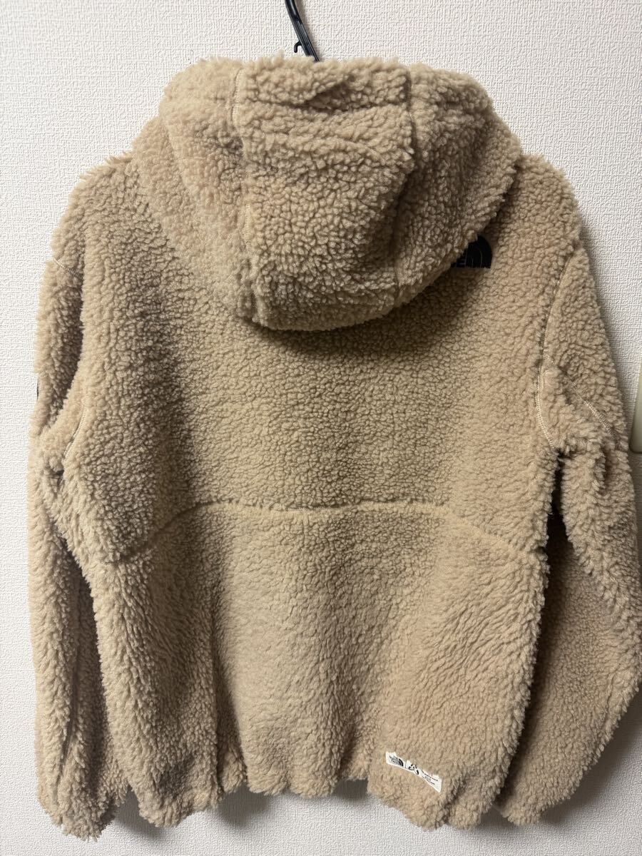 美品　ノースフェイス　エコフリースボアジャケット　ベージュ　Mサイズ_画像2