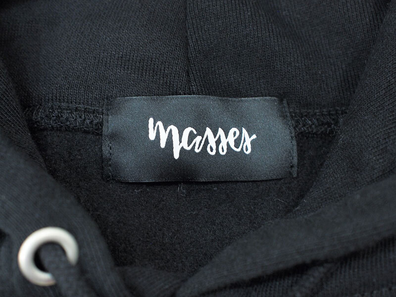 希少 美品 MASSES SWEAT HOODED BASS パーカー スウェット フーディー ブラックバス マシス F_画像4