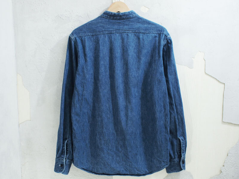TENDERLOIN DENIM STAND SHT スタンドカラー デニムシャツ XS テンダーロイン_画像2