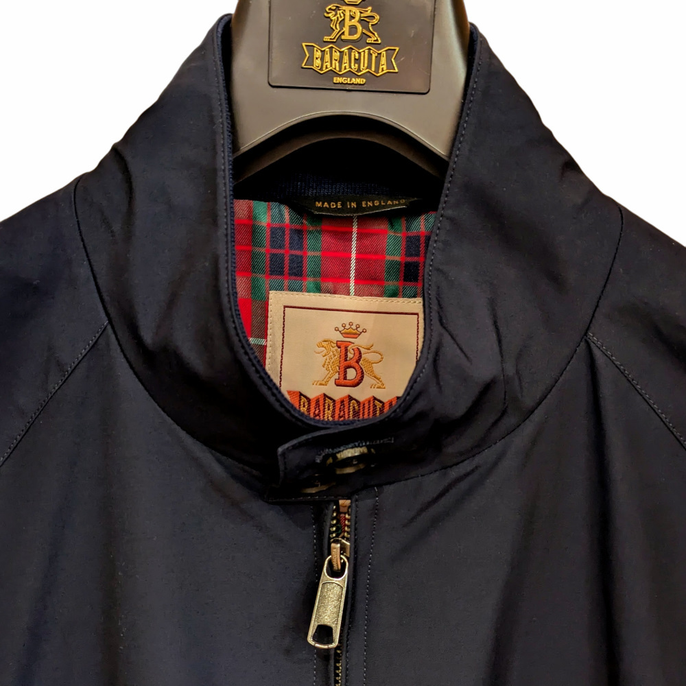 【新品】BARACUTA バラクータ G9 クラシックハリントンジャケット BRCPS0001 英国製 NAVY サイズ42 スイングトップ ブルゾン_画像2