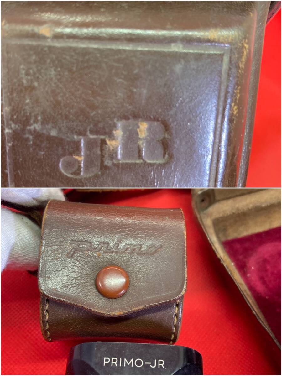 PRIMO-JR プリモ 二眼カメラ 283217 Topcor 1:2.8 f=6cm ブラウン レザー ハードケース付き 動作未確認 現状品_画像10