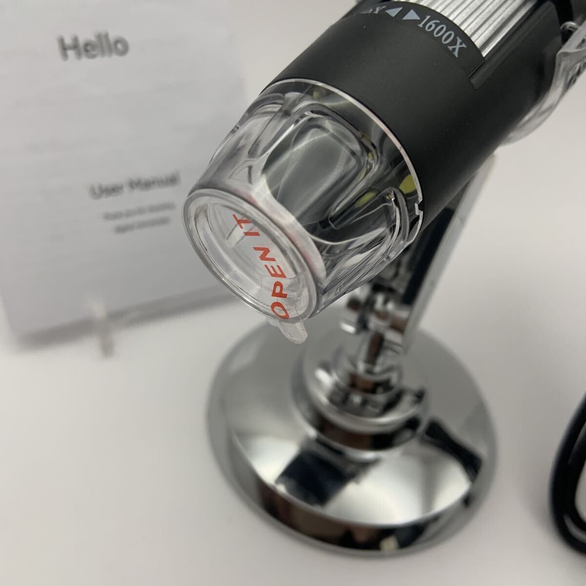 デジタル 顕微鏡 カメラ USB ポータブル 電子顕微鏡 USB スマホ pc 接続 拡大_画像2