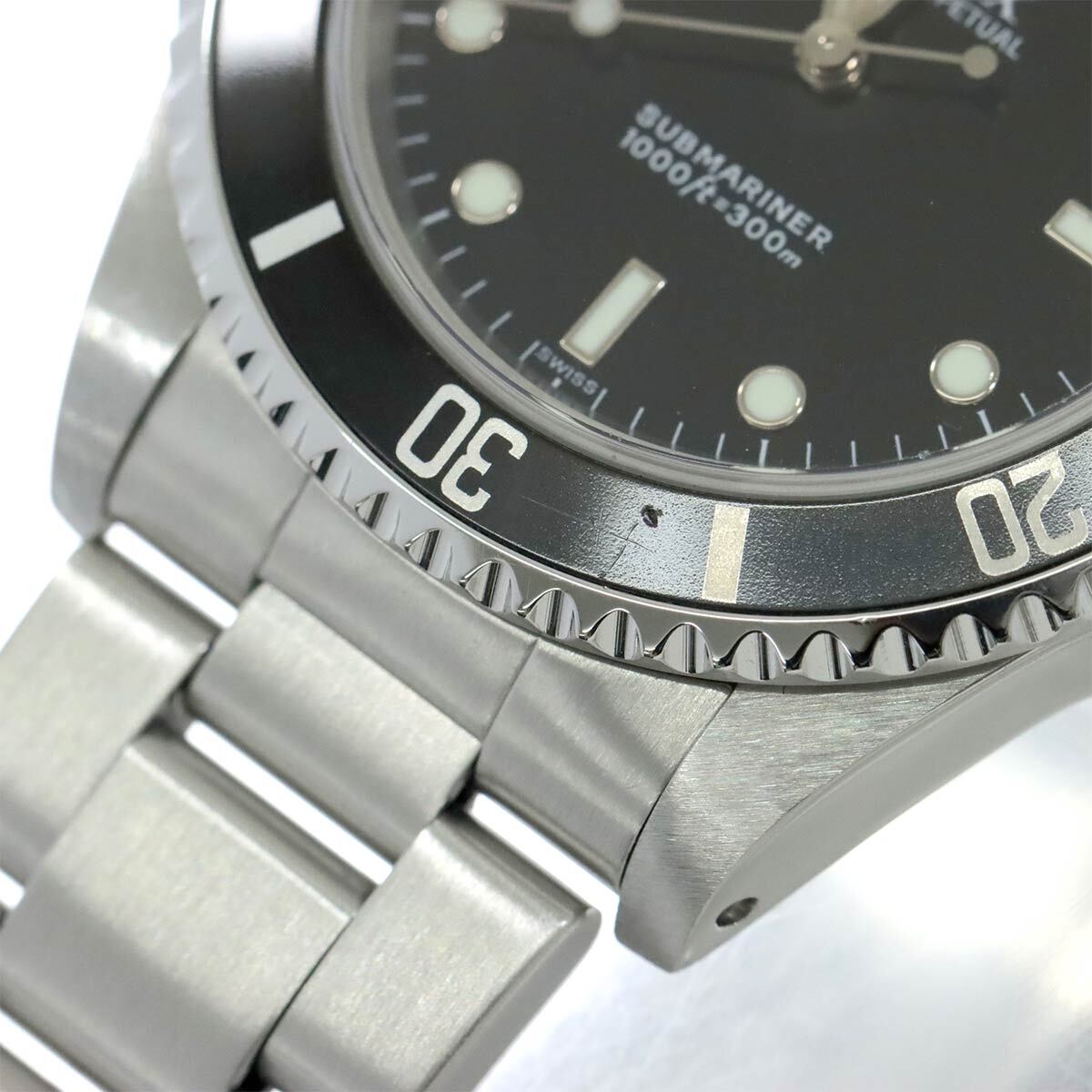 ロレックス ROLEX サブマリーナ ノンデイト 14060 U番 メンズ 腕時計 ブラック オートマ 自動巻き ウォッチ Submariner No Date 90298921_画像7