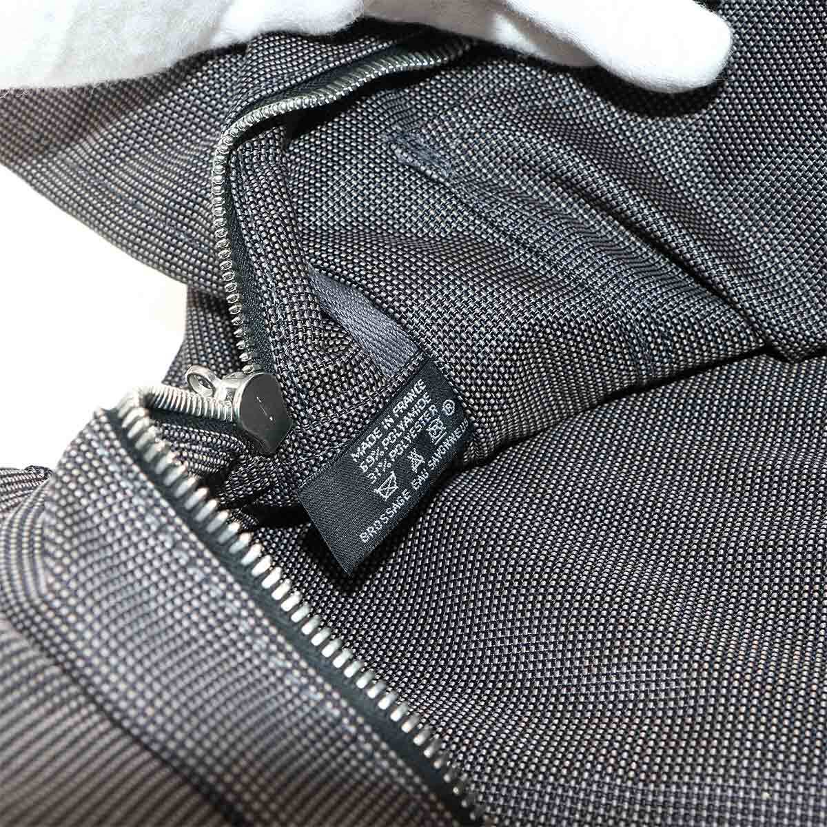 新品同様 エルメス HERMES エールライン MM トート バッグ キャンバス グレー シルバー 金具 Herline Tote MM 90297491_画像8