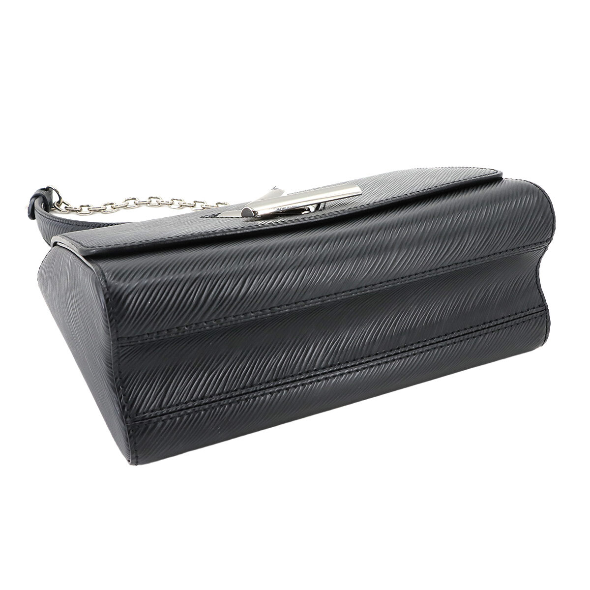 新品同様 ルイ ヴィトン LOUIS VUITTON エピ ツイスト MM チェーン ショルダー バッグ レザー ノワール M50282 Epi Twist MM 90299588_画像4